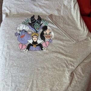 Gildan DISNEY VILLAINS 2XL Gray Heavy Cotton T-Shirt